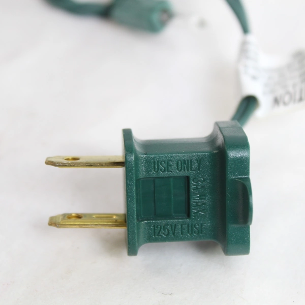 Clear Mini Christmas Lights Green String 249" - Tested & Working Holiday Decor