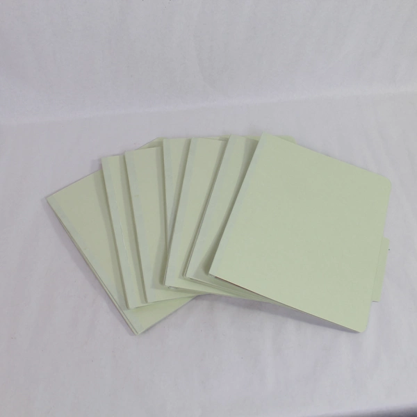 Lot of 7 Green 2-Divider Classification Folders Office School Supplies