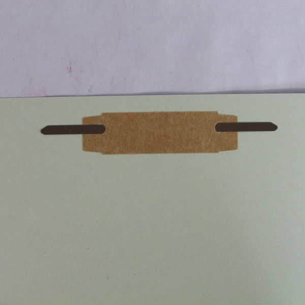 Lot of 7 Green 2-Divider Classification Folders Office School Supplies