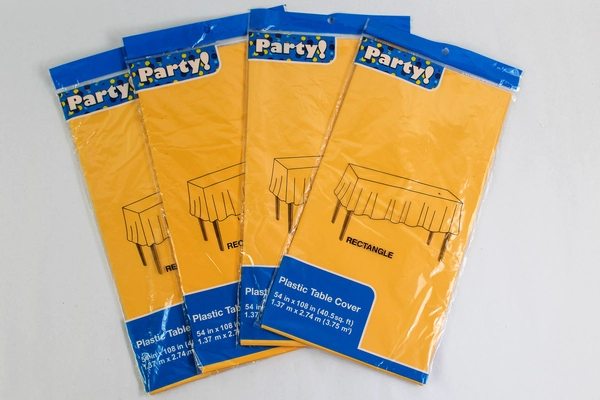 Lot of 8 Yellow Balloons, Tablecloths & Goodie Bags - Birthday Party Supplies