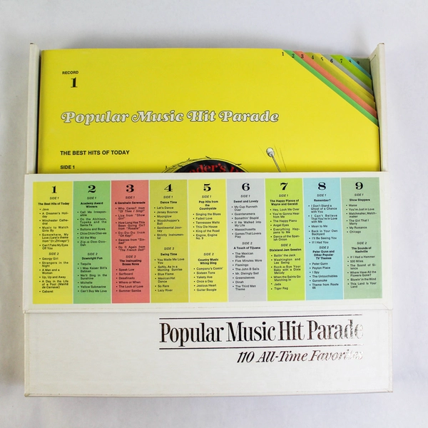 Vintage Reader's Digest Vinyl LP Box Set - Popular Music Hits As Is