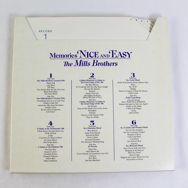 Vintage Vinyl LP Box Set The Mills Brothers Memories Nice And Easy RCA