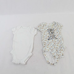 Lot of 2 Carter's Baby One-Piece Outfits - "Daddy is My Bestie" Pre-owned