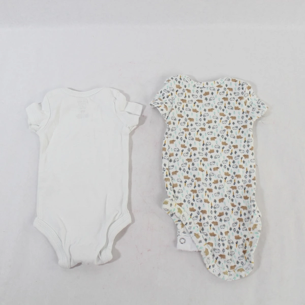 Lot of 2 Carter's Baby One-Piece Outfits - "Daddy is My Bestie" Pre-owned