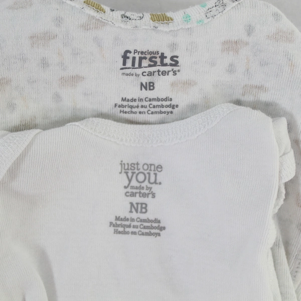 Lot of 2 Carter's Baby One-Piece Outfits - "Daddy is My Bestie" Pre-owned