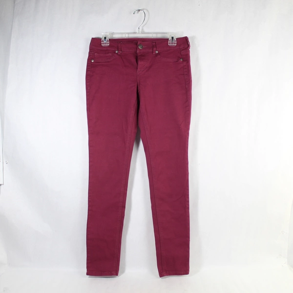 Maurices Women's Size 8 SR Purple Straight Leg 5-Pocket Pants Good Condition