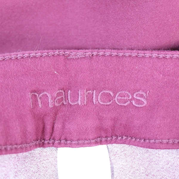 Maurices Women's Size 8 SR Purple Straight Leg 5-Pocket Pants Good Condition