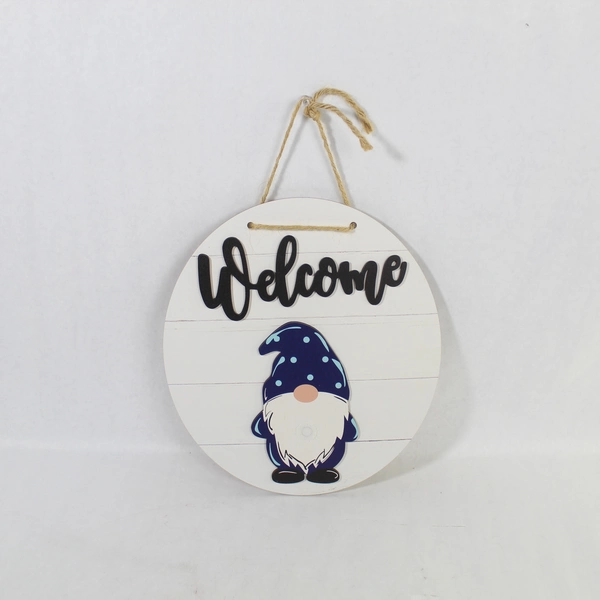 Welcome Gnome Wall Hanging Plaque with Seasonal Accessories Decor