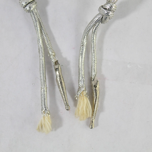 Silver Toned Twisted Wire Purse with Drawstring Closure for Prom/Wedding