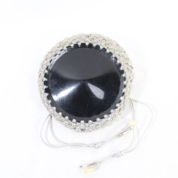 Silver Toned Twisted Wire Purse with Drawstring Closure for Prom/Wedding