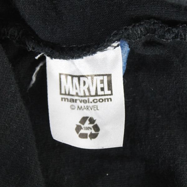 Disney Marvel Men's XL T-Shirt Hulk Iron Man Thor Black Short Sleeve Tee