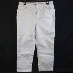 Liz Claiborne New York Jackie Pants Size 10 Women's White Straight Leg Slacks