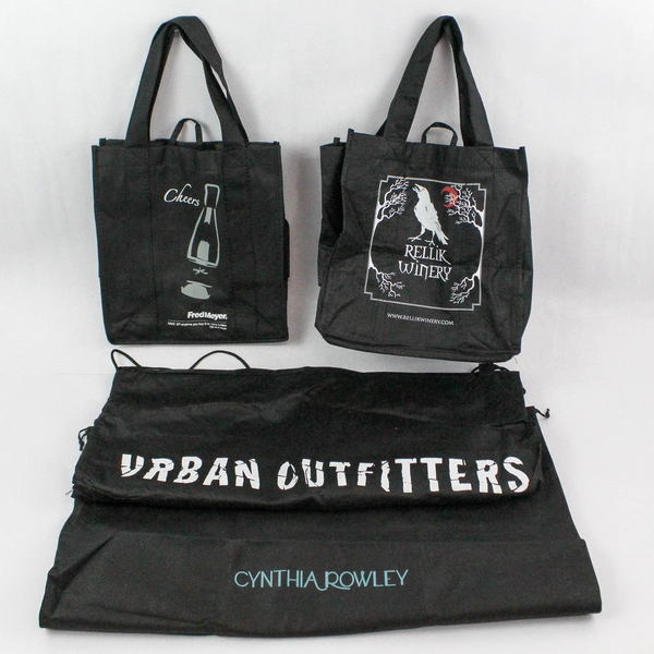 Lot of 4 Pre-Owned Reusable Shopping Totes Bags Urban Outfitters & More