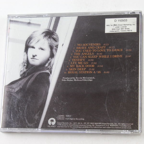 Melissa Etheridge Brave and Crazy CD - Pre-Owned, Untested, Scratched Case