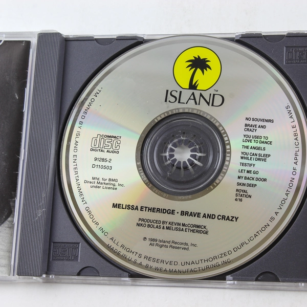 Melissa Etheridge Brave and Crazy CD - Pre-Owned, Untested, Scratched Case