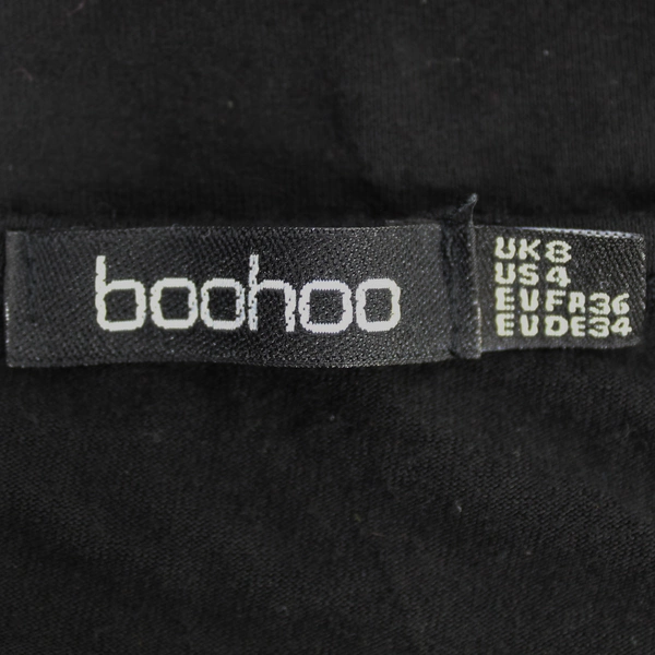 Boohoo Bridesmaid Black T-Shirt Nightgown Women's 4 Short Sleeves Pre-Owned