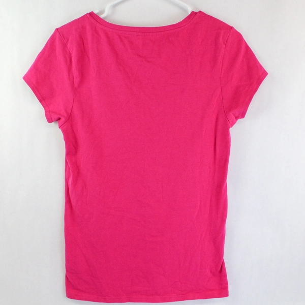 Energie Women's XL Fuchsia Pink V Neck T-Shirt Top - Pre-Owned