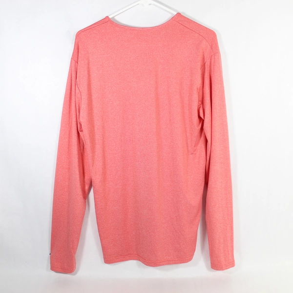 Blue Star Men's Salmon Pink Activewear Shirt Medium Long Sleeve