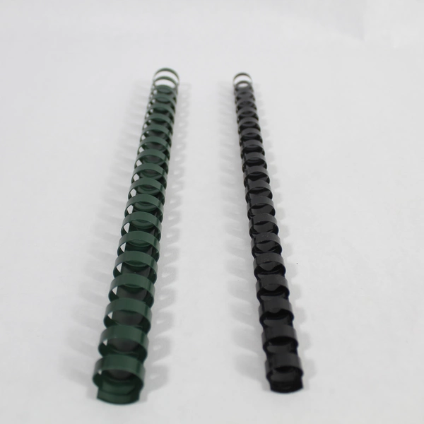 Lot of 21 Binding Spines: 13 Black, 1 Small Black, 7 Green Office Supplies