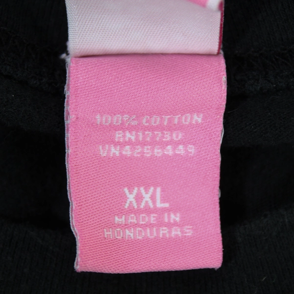 Girls' XXL Black Long Sleeve Shirt with Rhinestone Heart Accent, Pre-owned