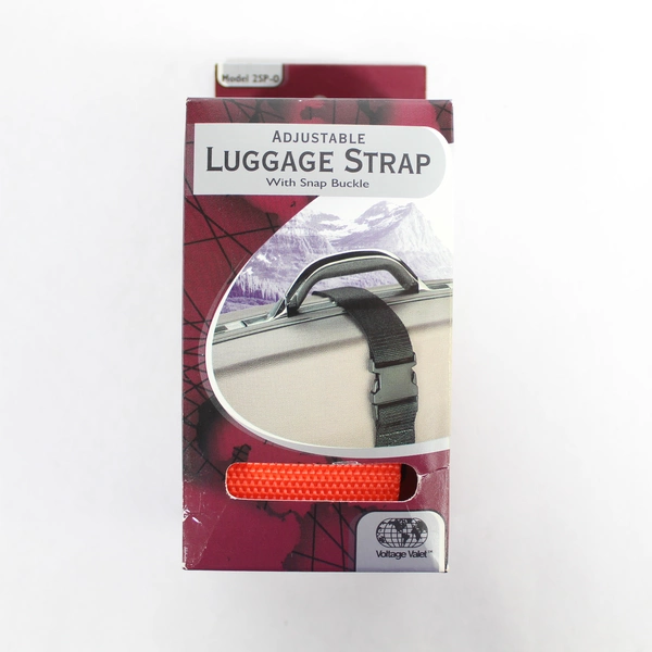 Lot of 2 Voltage Valet Adjustable Luggage Strap Neon Orange 2SP-0