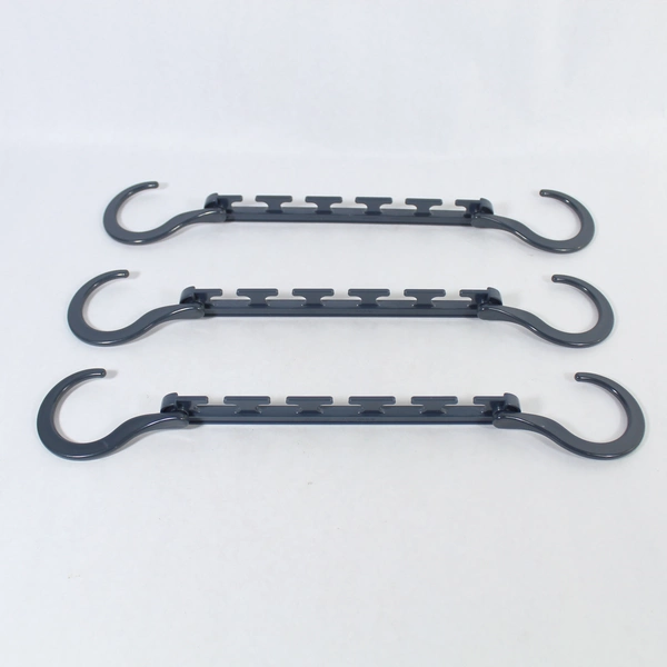 Lot of 3 Max Wonder Hangers 5-Hole Plastic Rotating Clothes Hangers