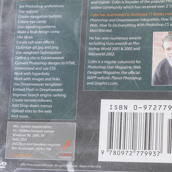 Photoshop & Dreamweaver Integration DVD by Colin Smith 2005 Sealed New