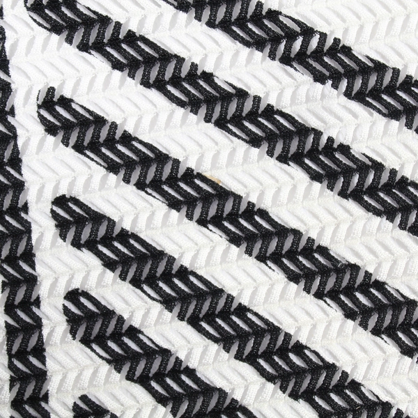 PerSeption Concept Women's Black White Striped Cardigan Top Size L Pre-Owned