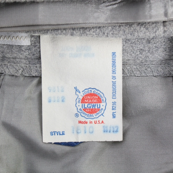 Vintage College Town Women's Slacks Gray Wool Size 11/12 with Pockets