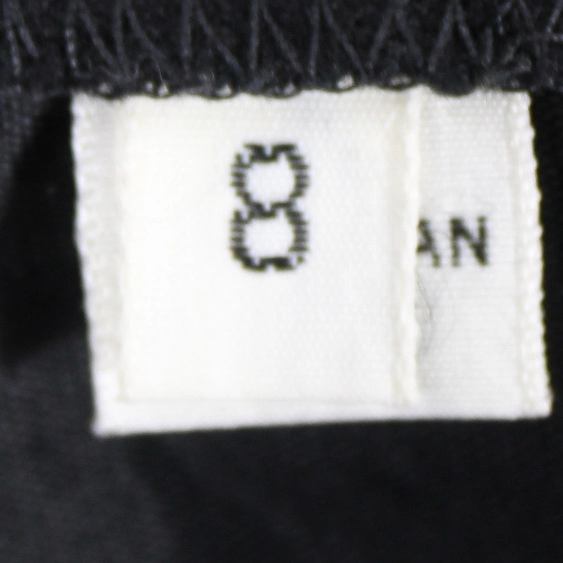 Women's Black A-Line Skirt Size 8 Back Zip Closure Professional Good Condition