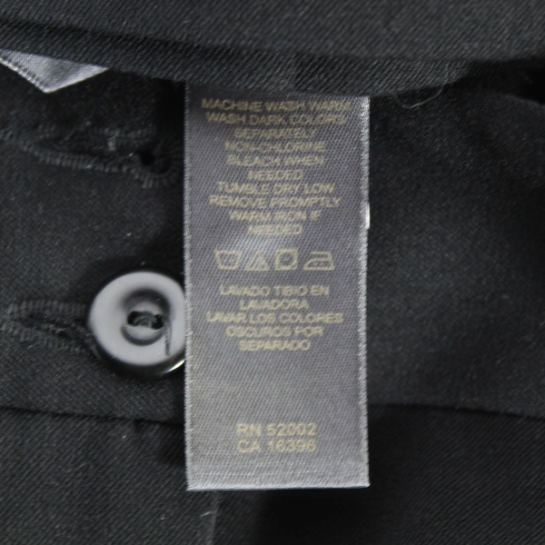 Liz Claiborne Sloane Black Wide Leg Pants Size 6 - Pre-Owned, Missing Button