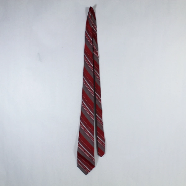 Lot of 3 St Albans Men's Neck Ties Red Navy Gray Stripes Professional Work