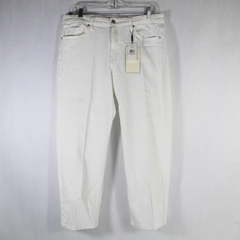 Calvin Klein Cropped Straight Jeans Women's W32 White NWT, Pre-owned with Stains