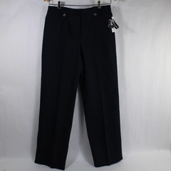 Larry Levine Women's Pants Size 10 Navy Blue Wool NWT - Holes in Back & Knee