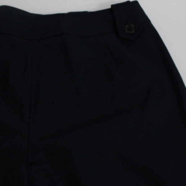 Larry Levine Women's Pants Size 10 Navy Blue Wool NWT - Holes in Back & Knee