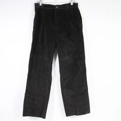 Vintage Hunt Club Black Corduroy Slacks Pants Men's Size 34 x 30 Pre-owned