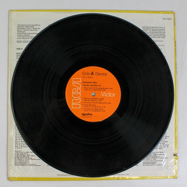 George Hamilton IV Greatest Hits Vinyl Record RCA Victor APL10455 Used