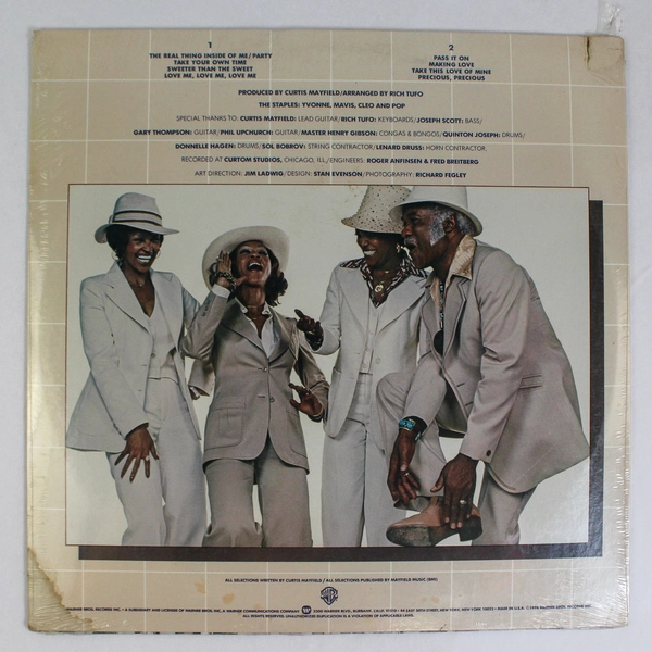 Sealed 1976 The Staples "Pass It On" Vinyl LP Record BS 2945 Disco