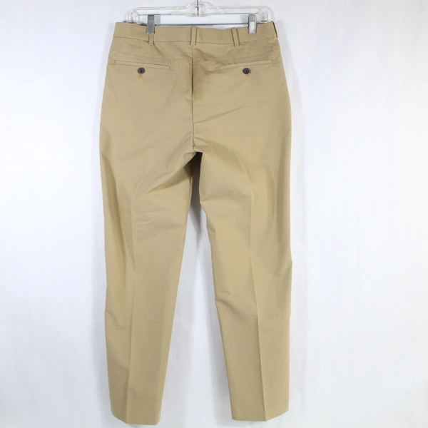 Izod Men's Tan Beige Flat Front Pants 32x30 - Good Pre-Owned Condition