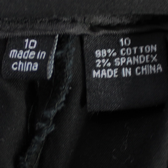 Karen Brooks Women's Size 10 Black Cropped Capri Pants - Casual Spring Wear