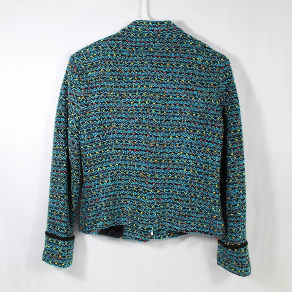 Sag Harbor Women's Size 4P Multicolored Full Zip Jacket Long Sleeves