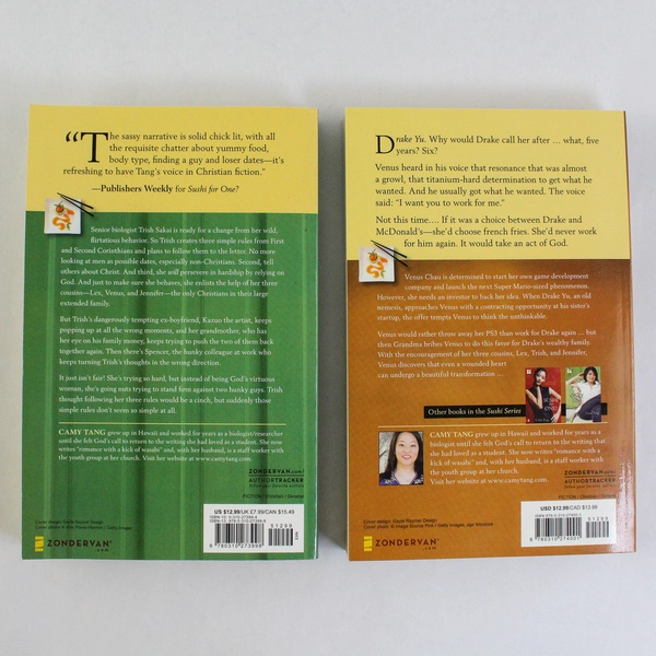 Camy Tang Sushi Series Paperback Books Single Sashimi & Only Uni Lot of 2