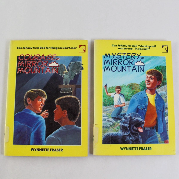 Lot of 2 Wynette Fraser Mirror Mountain Books: Courage & Mystery 1989