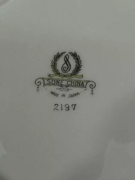 Set of 4 Sone China Cashmir Rose 2197 Bread Plates White Gold Trim Pink Roses