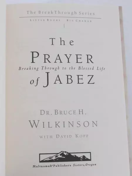 The Prayer of Jabez by Bruce Wilkinson Hardcover 2000 Multnomah