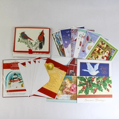 Lot of 23 Hallmark Christmas Cards & Envelopes - Cardinal Designs