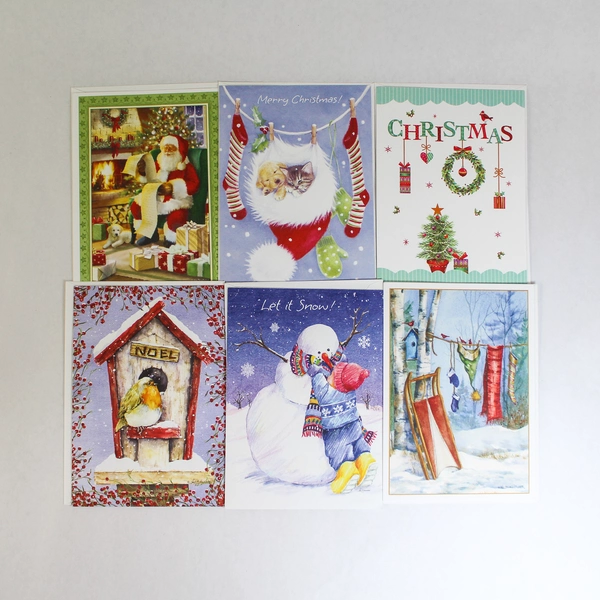 Lot of 23 Hallmark Christmas Cards & Envelopes - Cardinal Designs