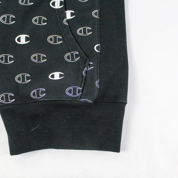 Champion Women's Small Black Hoodie Sweatshirt with Kangaroo Pocket