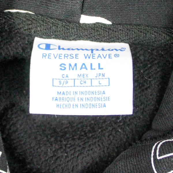 Champion Women's Small Black Hoodie Sweatshirt with Kangaroo Pocket