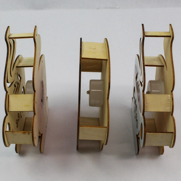 Set of 4 Wooden 3D Cut Out Wall Hanging Hot Cocoa Served Here Coffee Home Decor